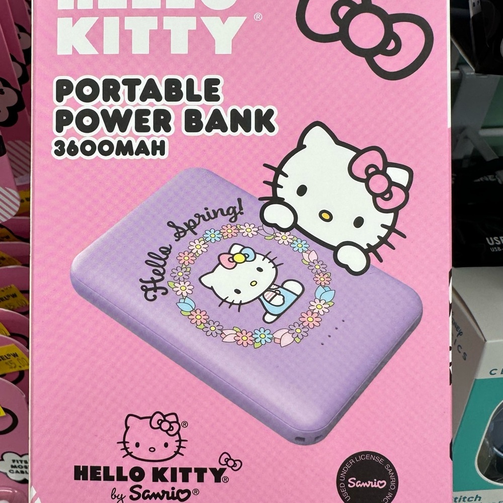 Hello Kitty Portable Power Bank 3600mAh - Purple